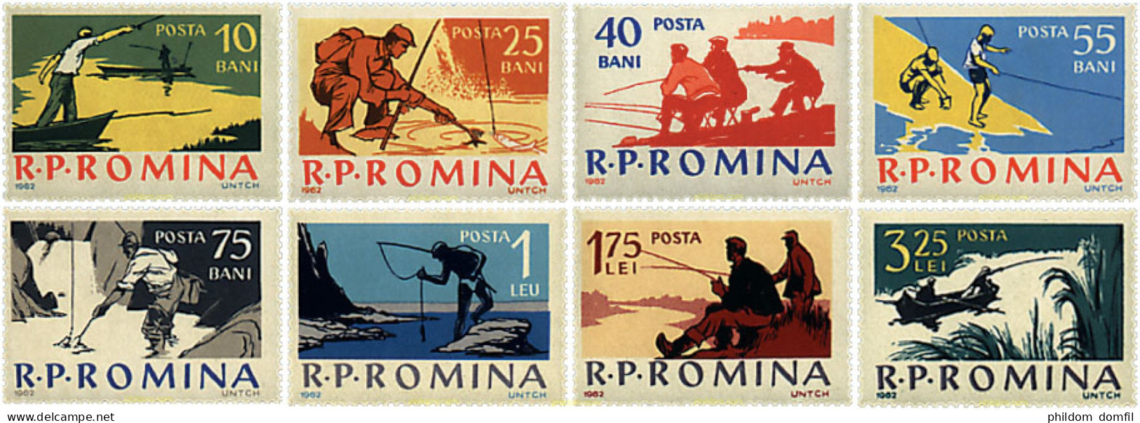 61896 MNH RUMANIA 1962 PESCA DEPORTIVA - Sonstige & Ohne Zuordnung