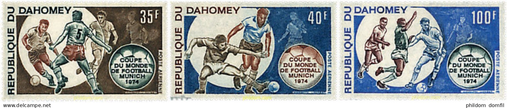 27463 MNH DAHOMEY 1973 COPA DEL MUNDO DE FUTBOL. ALEMANIA-74 - Neufs