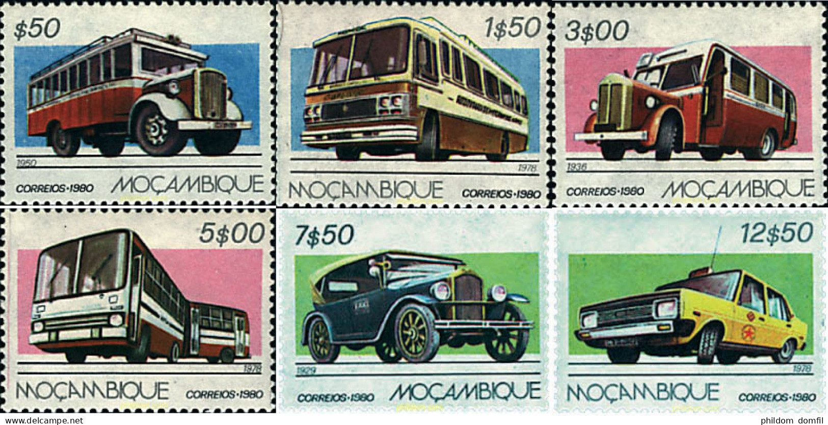 44662 MNH MOZAMBIQUE 1980 TRANSPORTES PUBLICOS EN MOZAMBIQUE - Mosambik