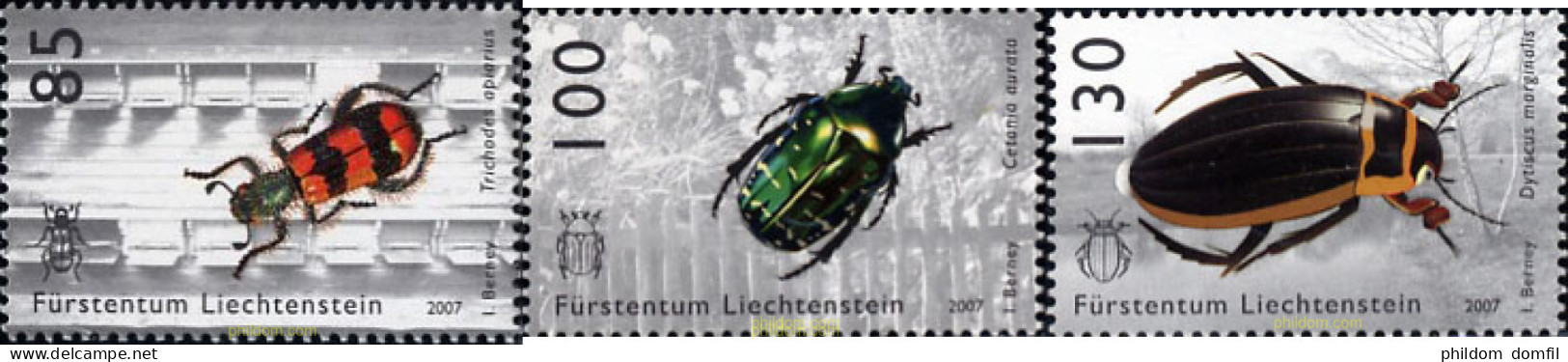 206340 MNH LIECHTENSTEIN 2007 INSECTOS - Neufs