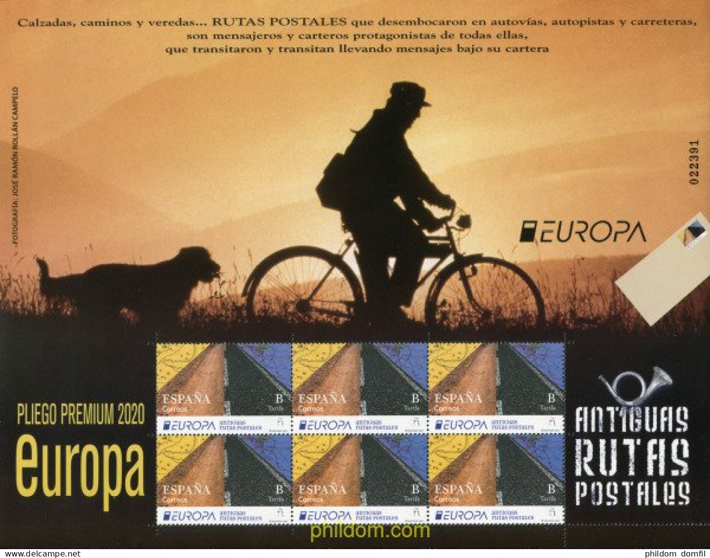 627631 MNH ESPAÑA 2020 EUROPA CEPT 2020 - ANTIGUAS RUTAS POSTALES - Unused Stamps