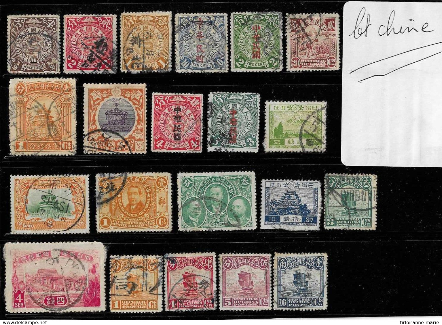 Lot Timbres Chine A Reclasser . - Usados