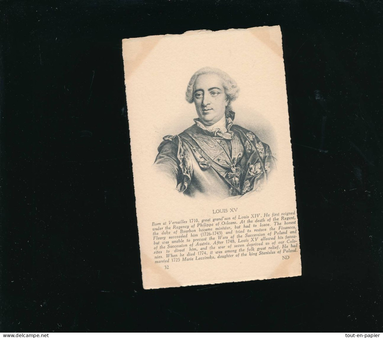 CPA  Histoire - Homme Célèbre - ND Photo - Louis XV - Histoire