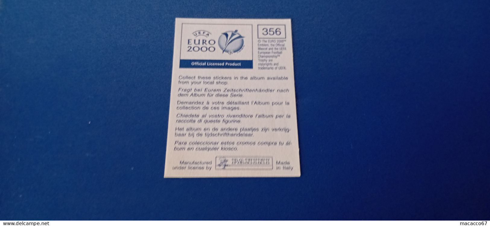 Figurina Panini Euro 2000 - 356 Trezeguet Francia - Edition Italienne