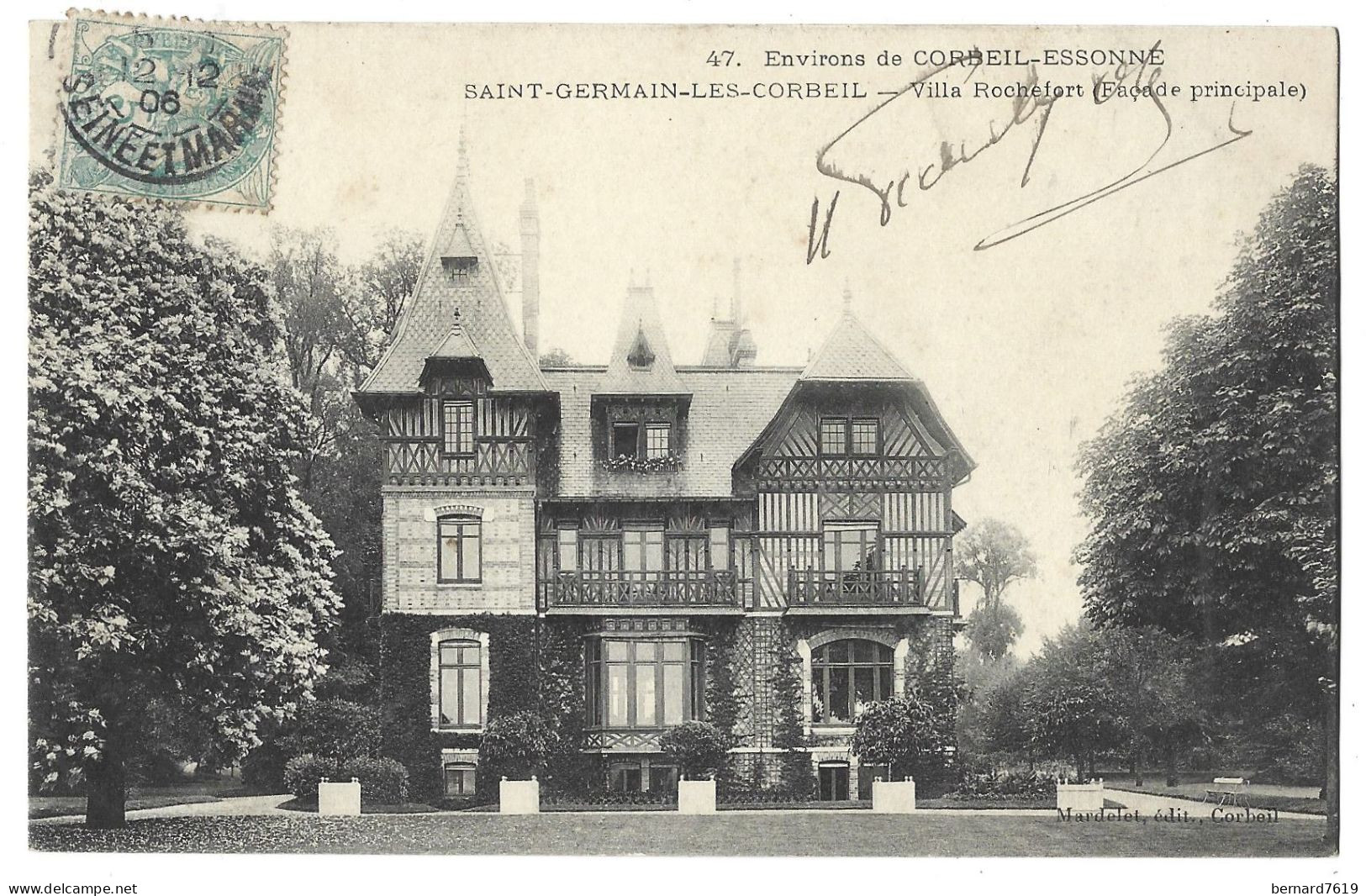 91  Saint Germain Les Corbeil - Villa Rochefort - Facade Principale - Environs De Corbeil Essonne - Other & Unclassified