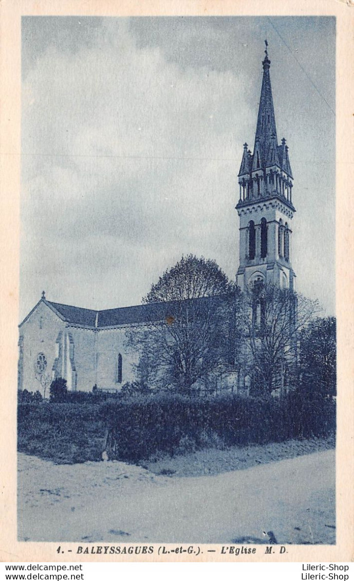 [47] BALEYSSAGUES-de-DURAS - L'Église - Édition M.D Cpsm ± 1940 ( ͡◕ ͜ʖ ͡◕) ♦ - Sonstige & Ohne Zuordnung
