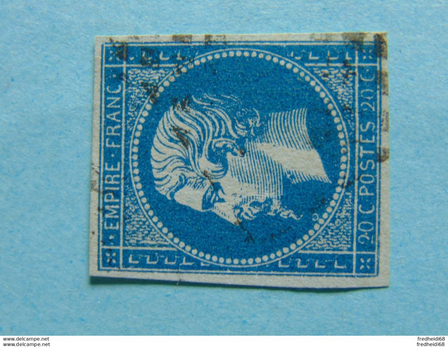 Magnifique N°. 14Af Oblitéré Avec Marges Parfaites - 1853-1860 Napoléon III