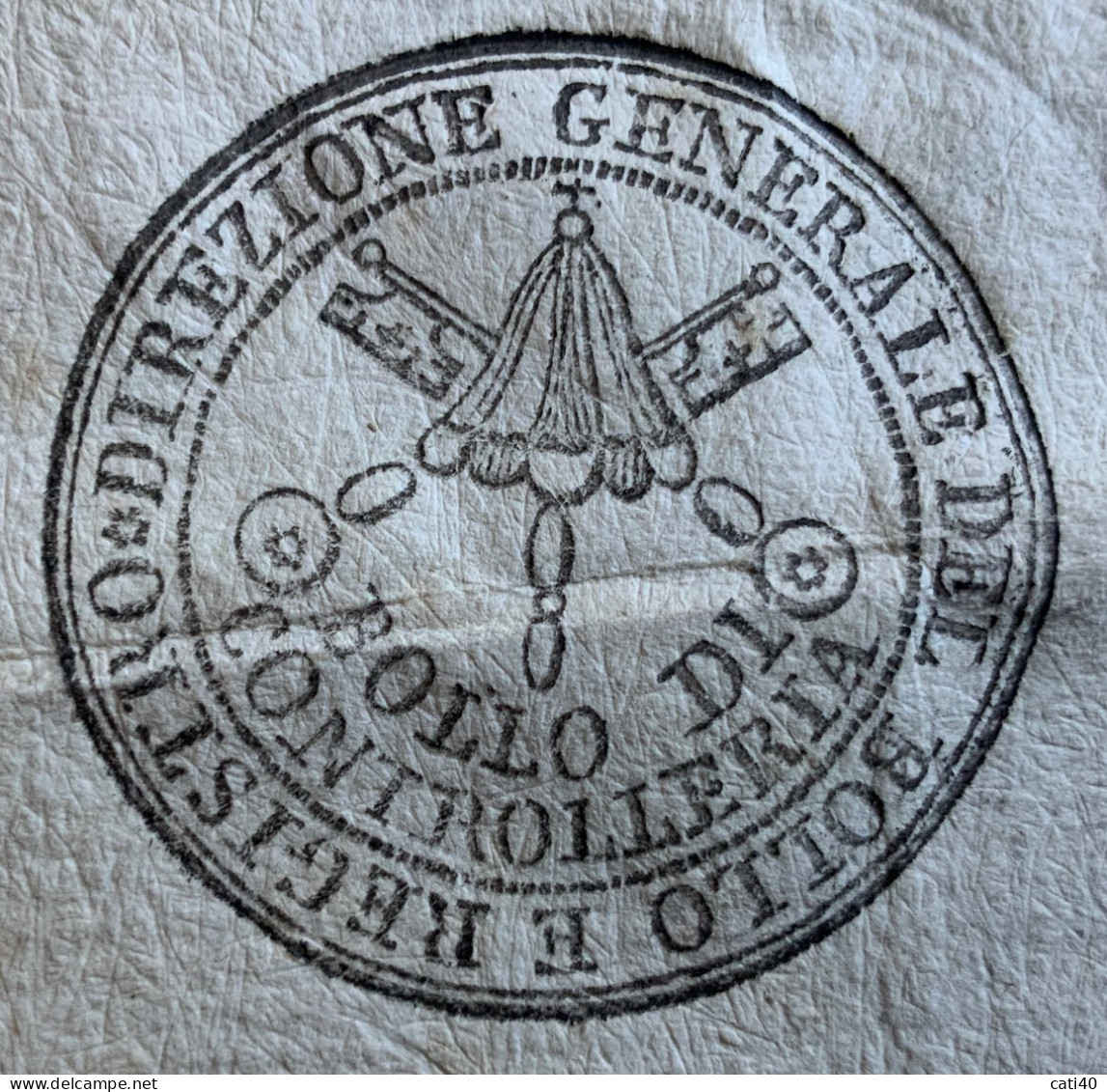 PASSAPORTO ALL'INTERNO - GOVERNO PONTIFICIO PAPA GREGORIO XVI - FIRMA AUTOGRAFA CARD. RIARIO SFORZA - 11/9/1841 - ... - Historische Documenten