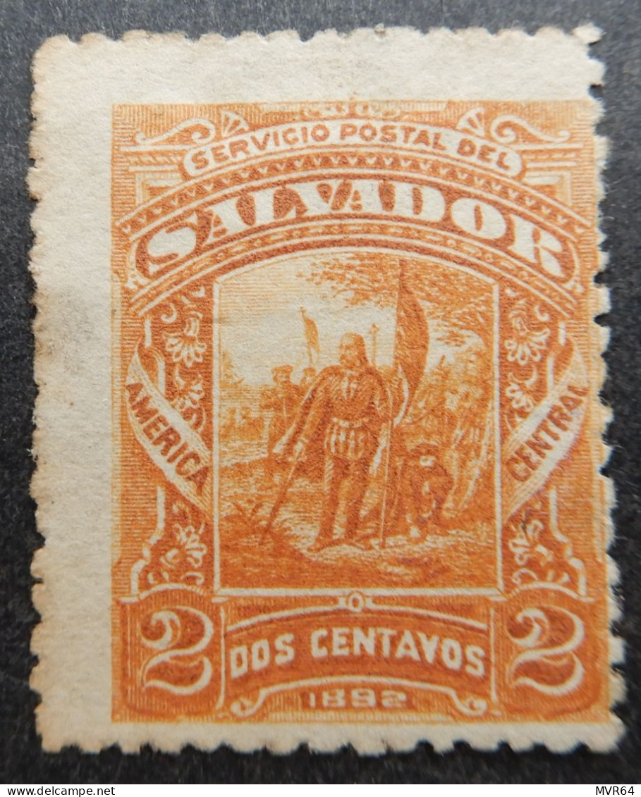 El Salvador 1892 Landing Of Columbus - Salvador