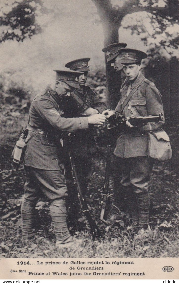 Prince Of Wales Georges VI Grenadier Regiment WWI. ELD - Familles Royales