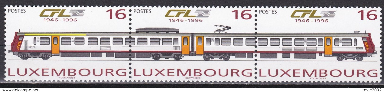 Luxemburg 1996 - Mi.Nr. 1386 - 1388 - Postfrisch MNH - Eisenbahnen Railways - Trains