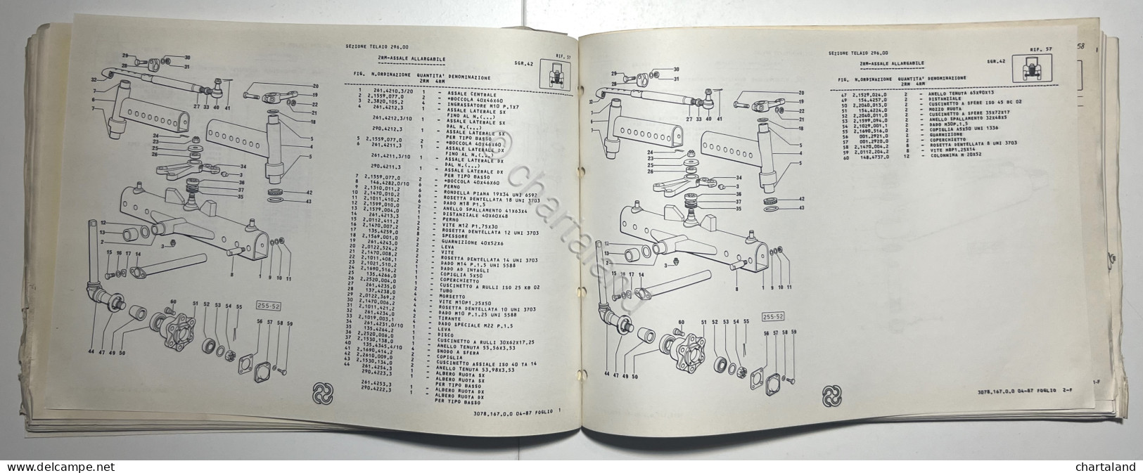 Catalogo Ricambi Originali Lamborghini Trattori - R 674-5 R 674-70N - Ed. 1989 - Other & Unclassified