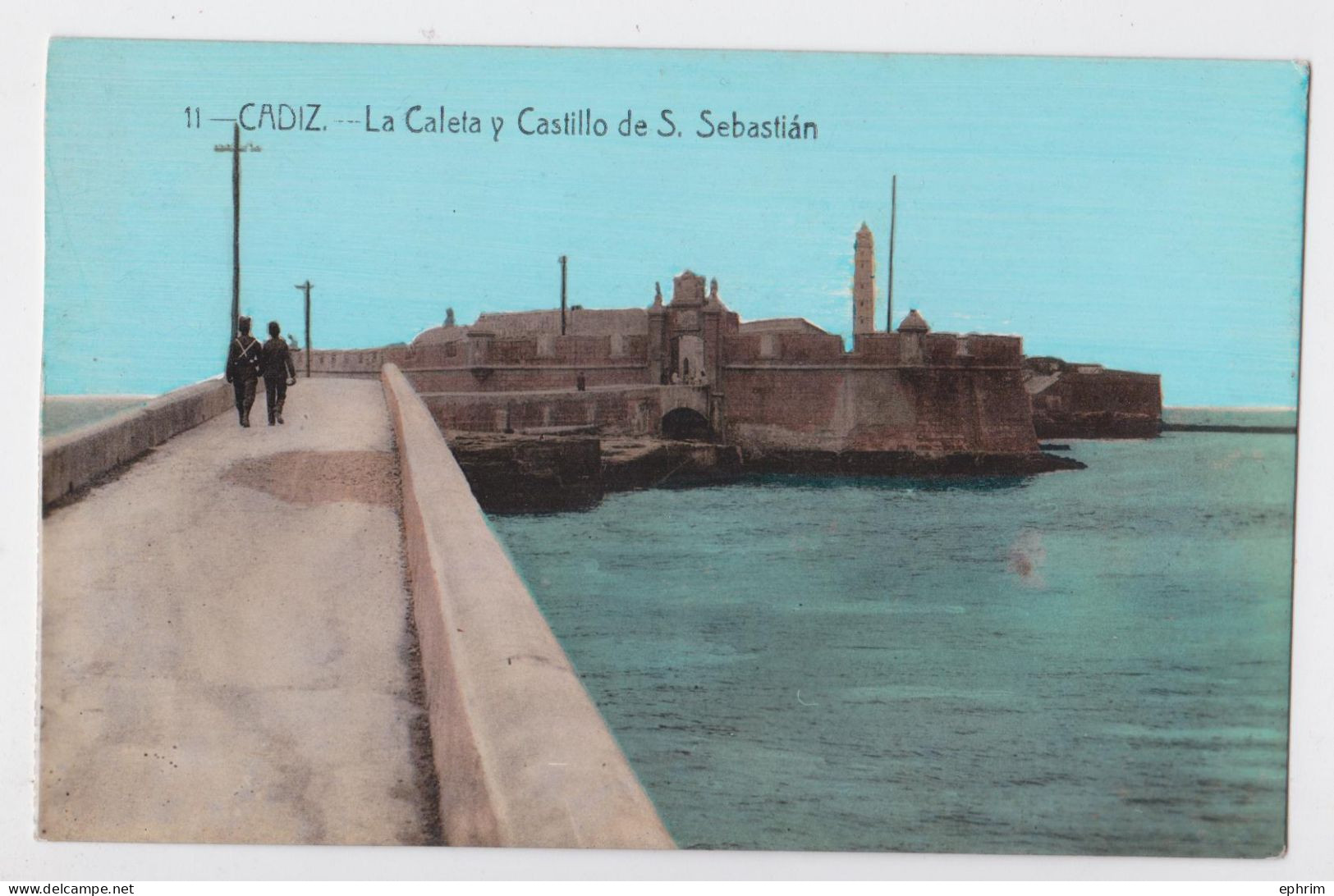 Cadiz La Caleta Y Castillo De San Sebastian - Cádiz