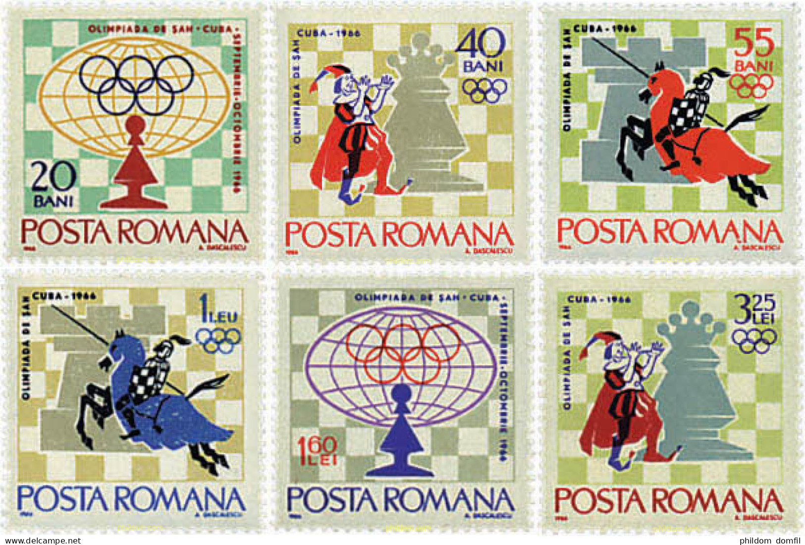 30809 MNH RUMANIA 1966 17 TORNEO INTERNACIONAL DE AJEDREZ EN LA HABANA - Andere & Zonder Classificatie