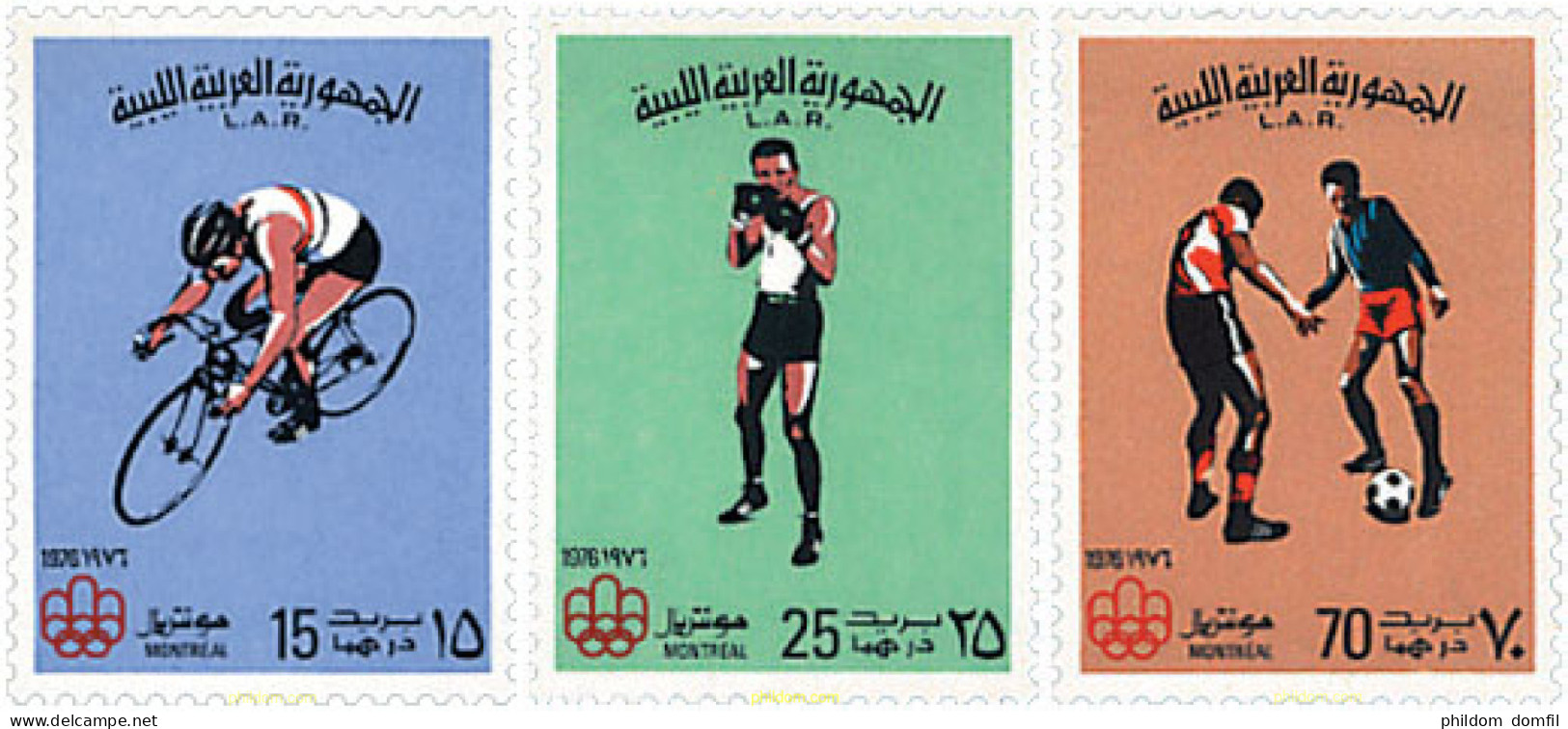 27564 MNH LIBIA 1976 21 JUEGOS OLIMPICOS VERANO MONTREAL 1976 - Libia