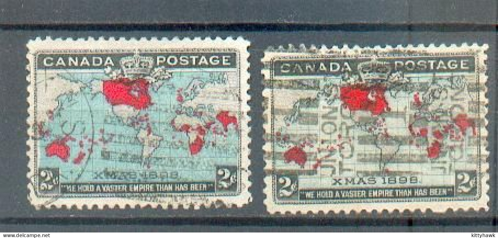 C 153 - CANADA - YT 73 Et 73a ° Obli - Used Stamps