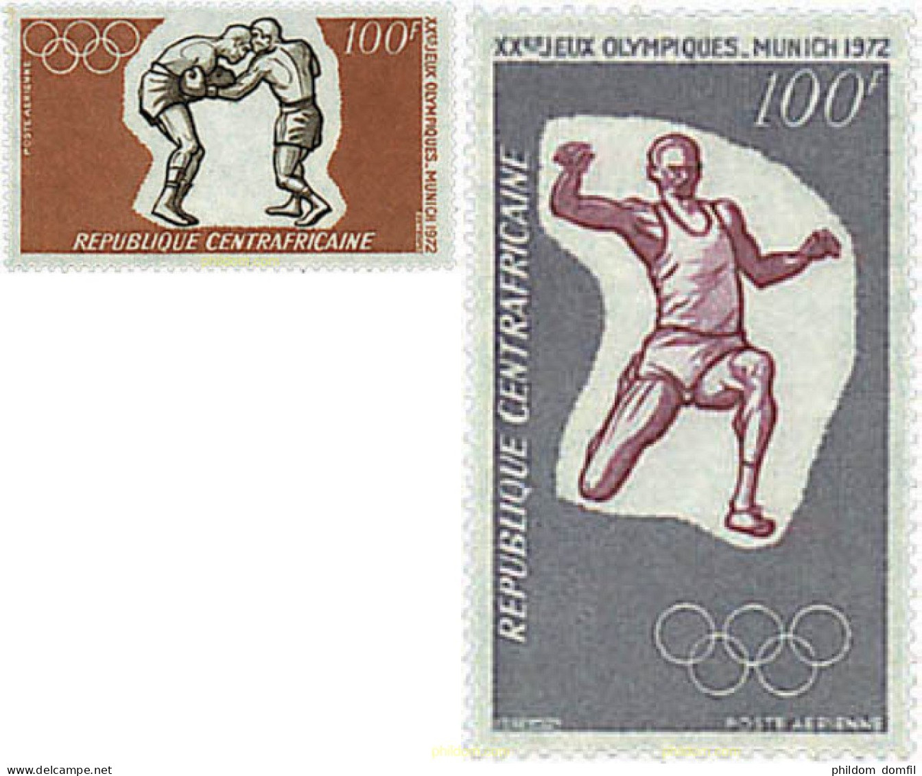 50738 MNH CENTROAFRICANA 1972 20 JUEGOS OLIMPICOS VERANO MUNICH 1972 - Zentralafrik. Republik