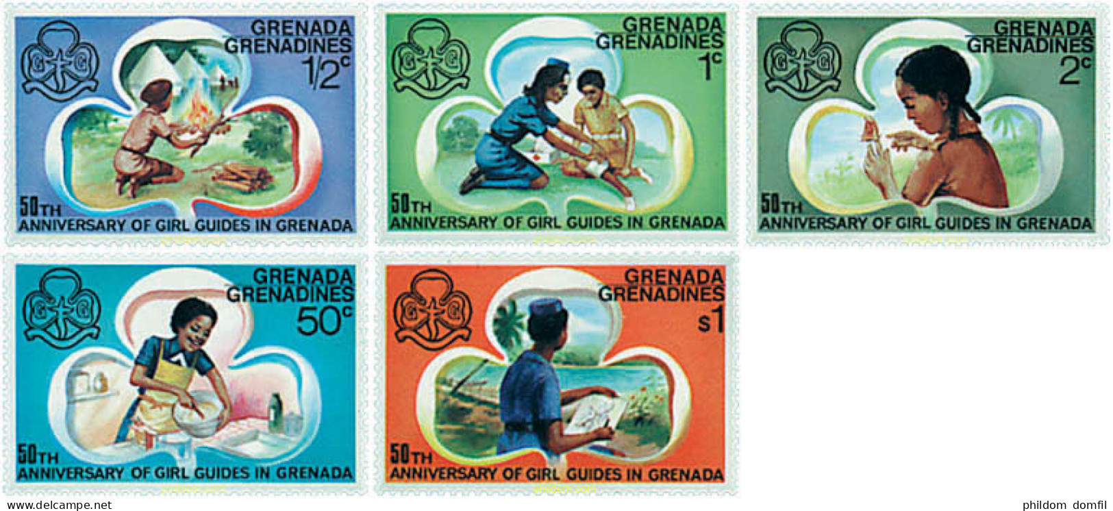 38795 MNH GRANADA GRANADINAS 1976 50 ANIVERSARIO DEL ESCULTISMO FEMENINO - Grenade (1974-...)