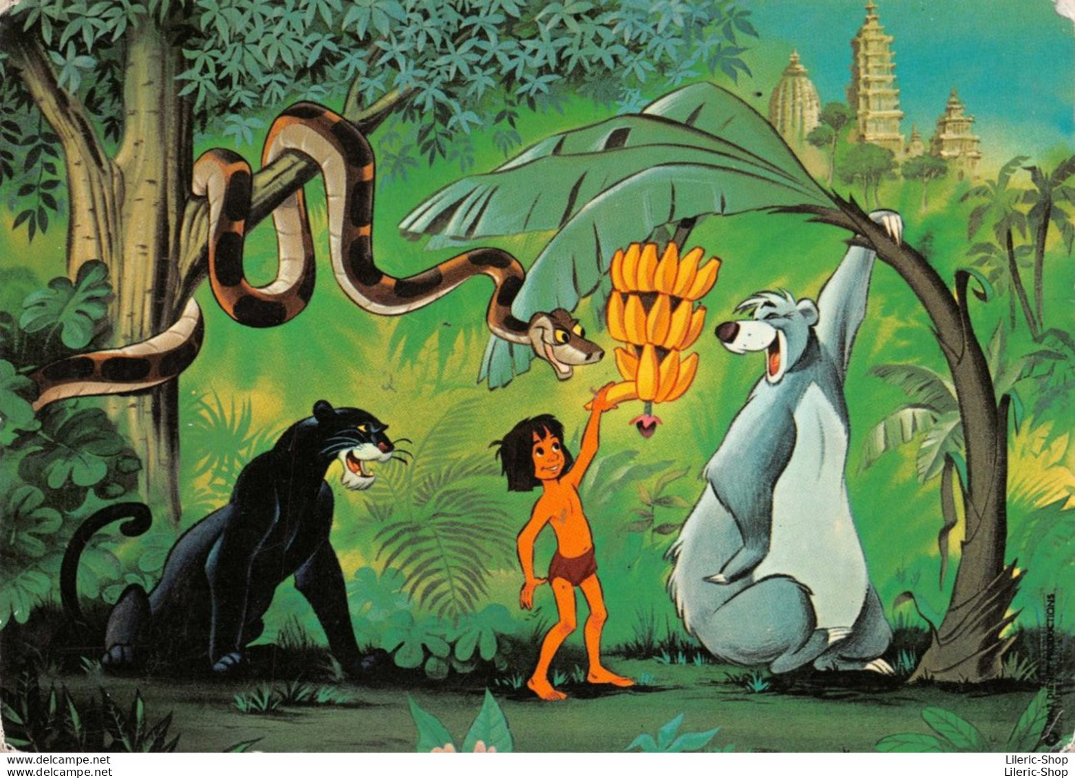 WALT DISNEY - LE LIVRE DE LA JUNGLE  Mowgli  Bagheera Baloo Kaa CPM GF ( ͡◕ ͜ʖ ͡◕) ♦ - Andere & Zonder Classificatie