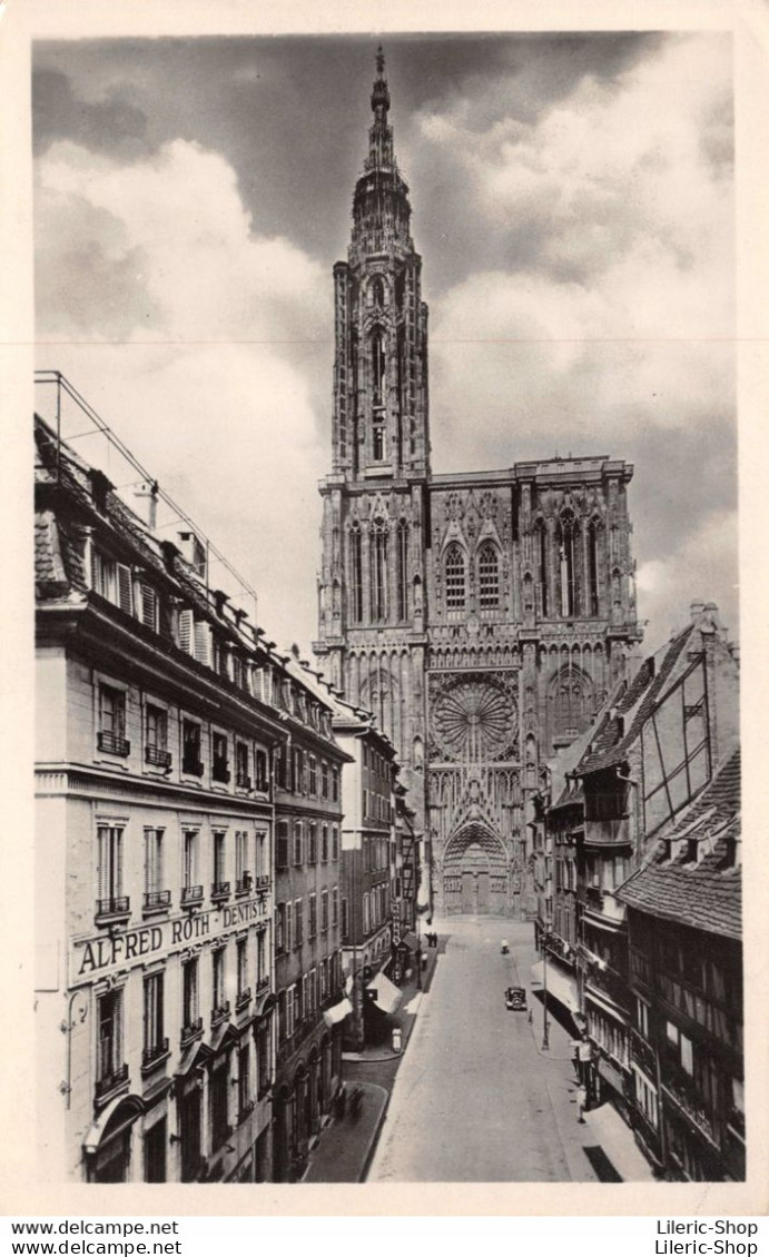 [67]  Strasbourg - La Cathédrale - Rue Mercière - Enseigne Alfred ROTH Dentiste Cpsm 1949 ( ͡♥ ͜ʖ ͡♥) ♥ - Straatsburg