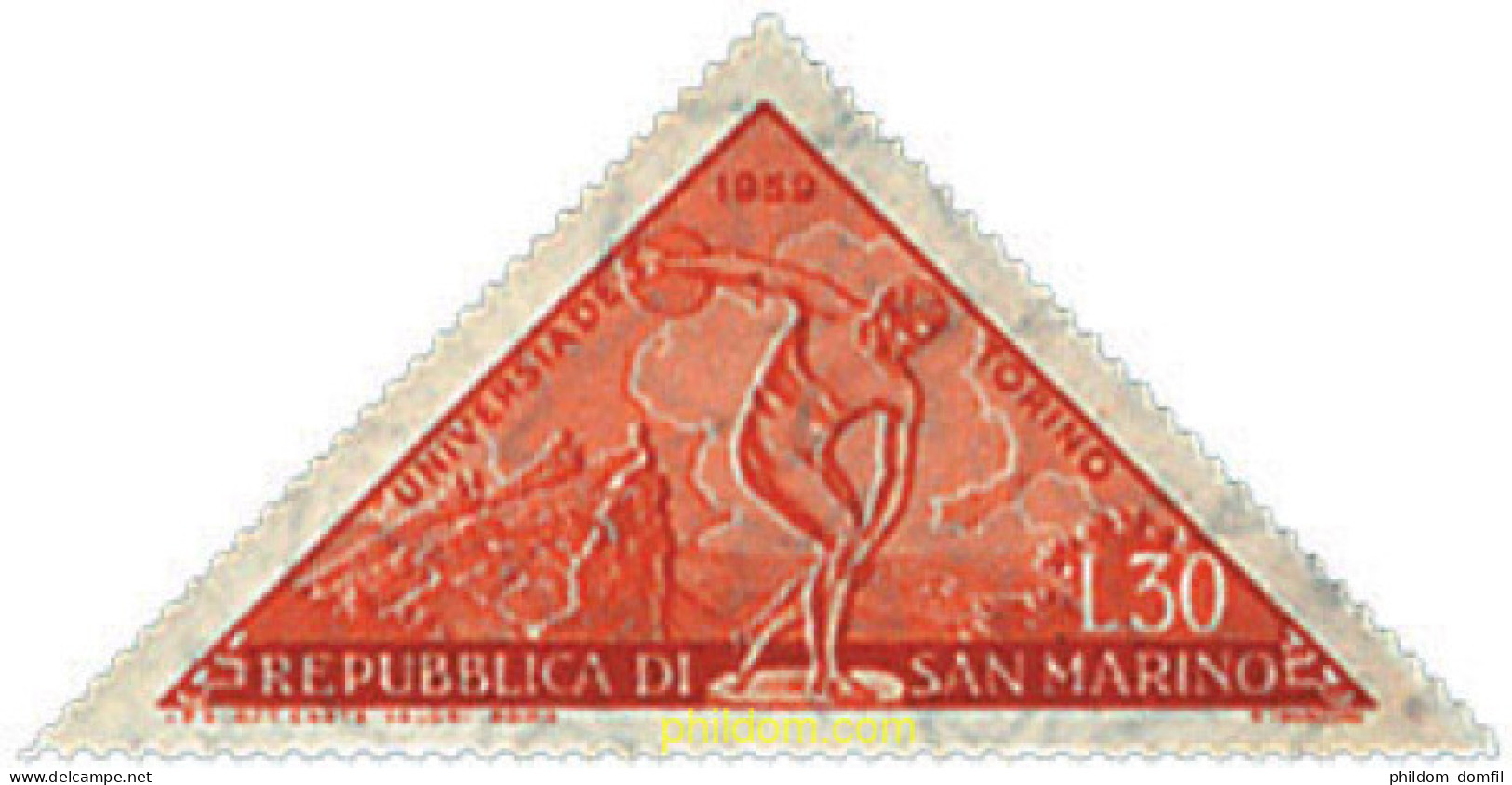 26497 MNH SAN MARINO 1959 JUEGOS UNIVERSITARIOS EN TURIN - Unused Stamps