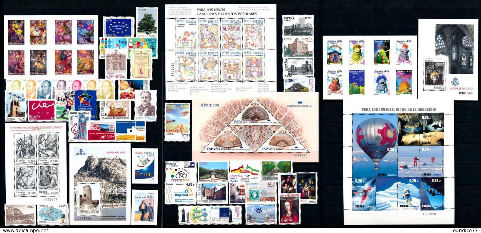 Spain España Espagne 2005 - Año Completo Complete Year Mnh** - Full Years