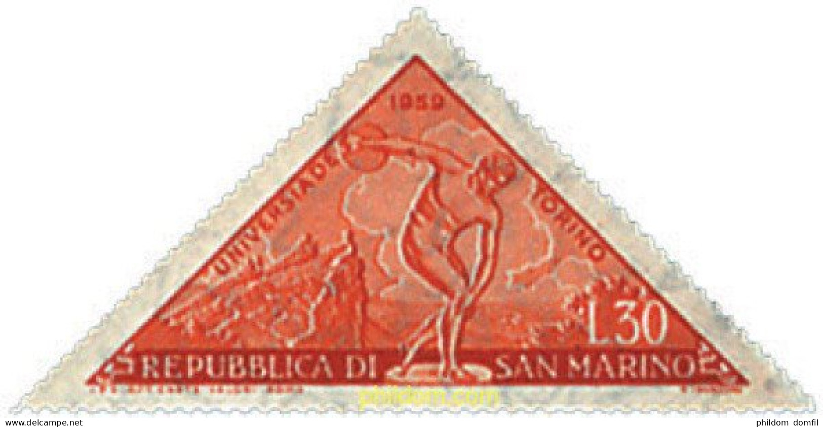 26497 MNH SAN MARINO 1959 JUEGOS UNIVERSITARIOS EN TURIN - Ungebraucht