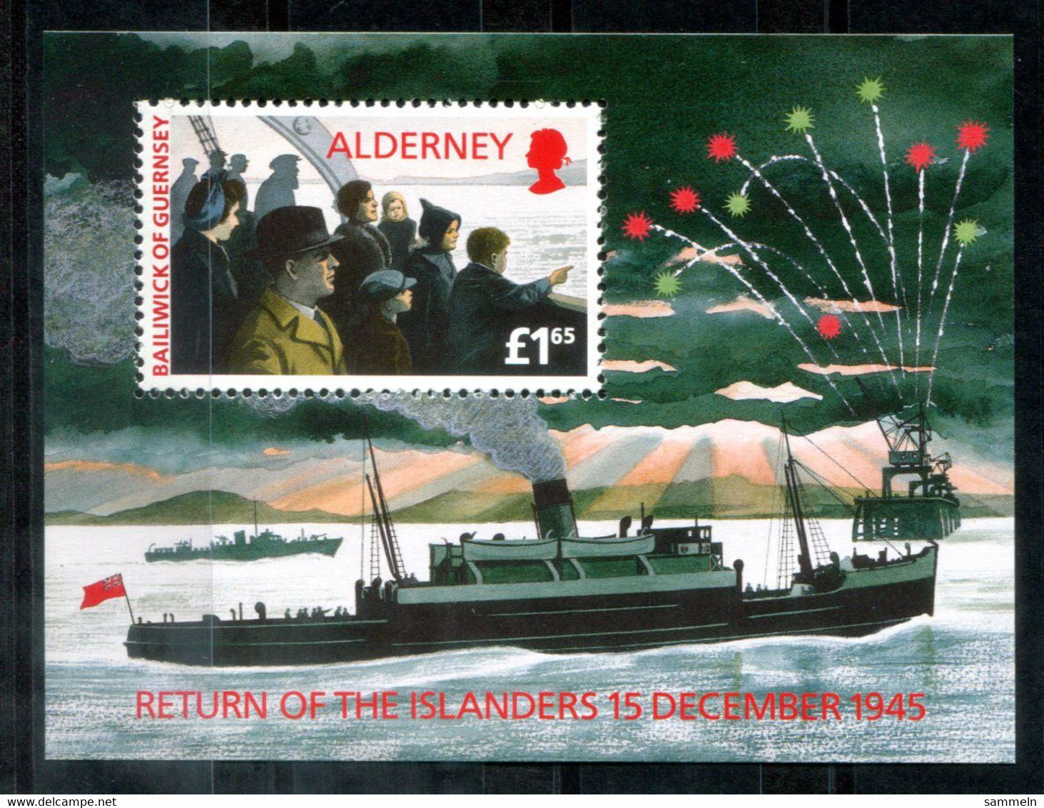 GUERNSEY-ALDERNEY Block 1, Bl.1 Mnh - Schiff, Ship, Bateau - GUERNESEY-AURIGNY - Alderney