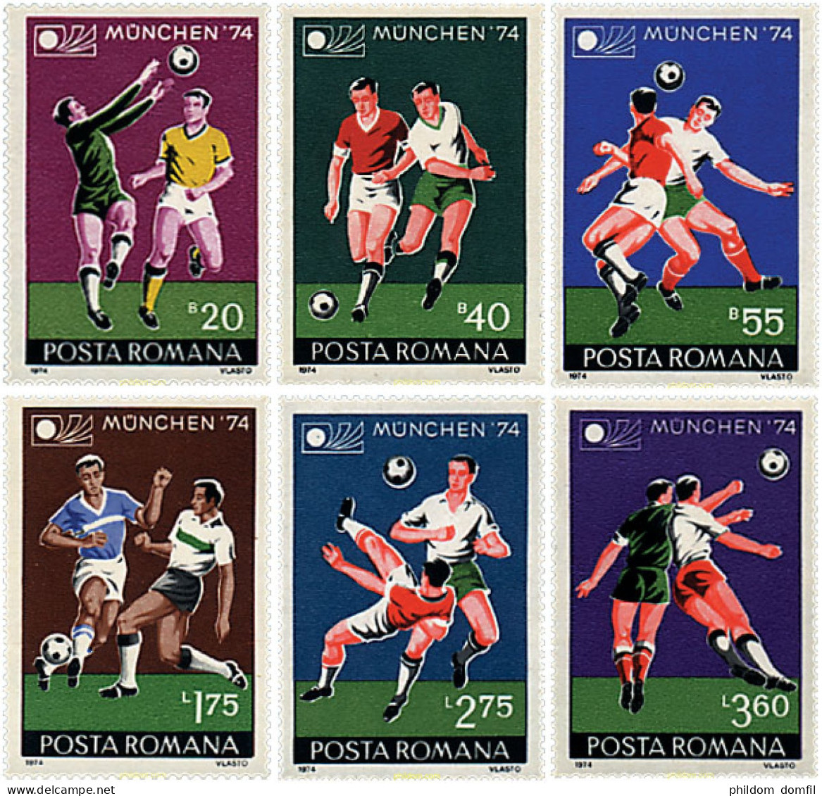 61971 MNH RUMANIA 1974 COPA DEL MUNDO DE FUTBOL. MUNICH-74 - Andere & Zonder Classificatie