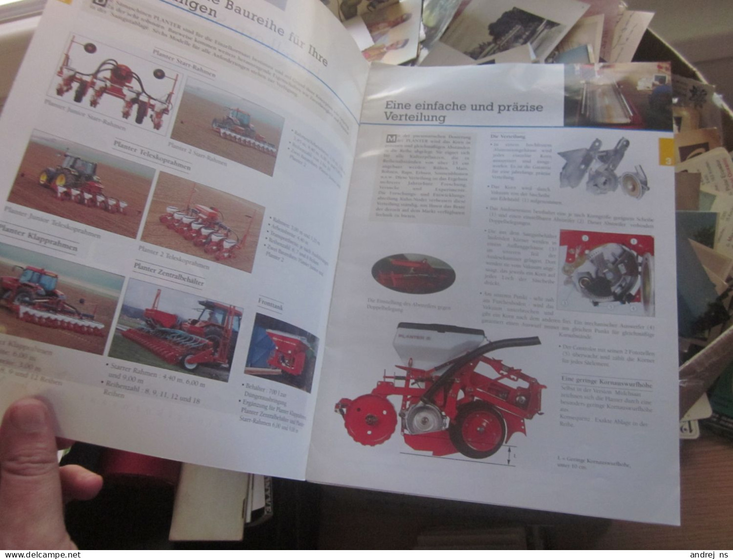 Kuhn Einzelkorn Samaschinen Planter Catalog Of Tractors And Agricultural Machinery - Advertising