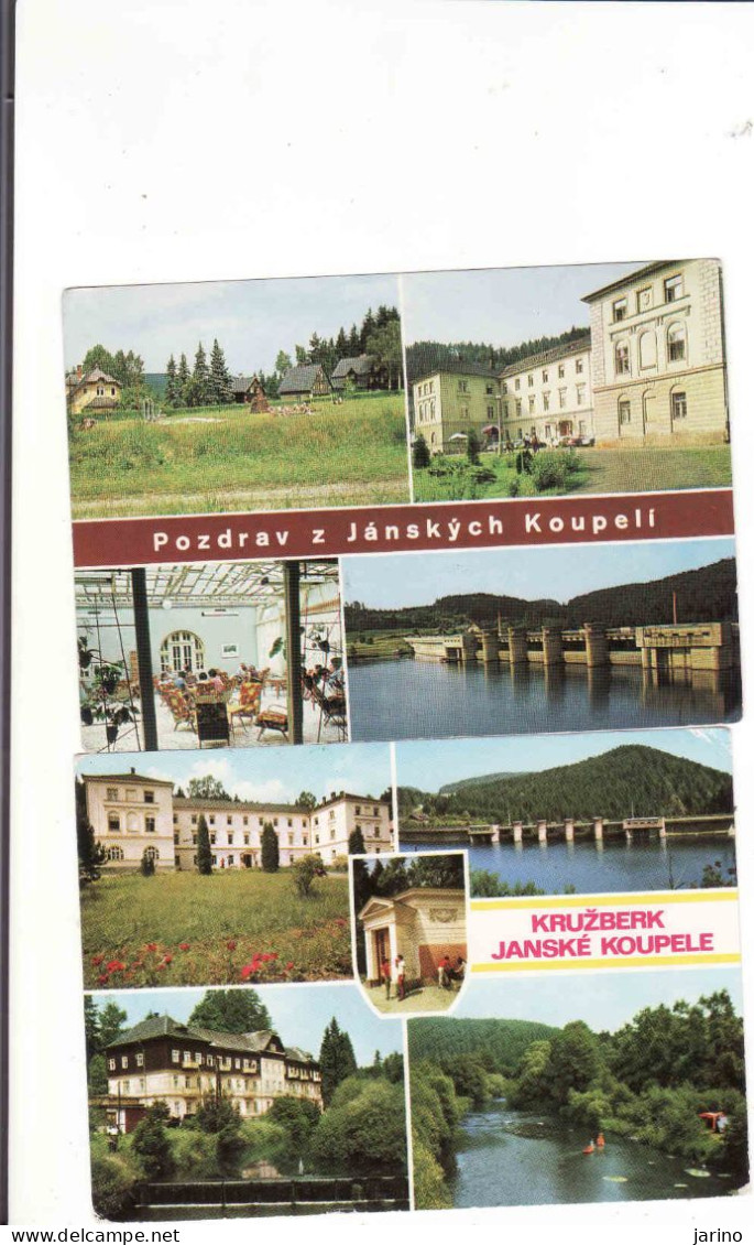 Czech Republic, 2 X Janské Koupele - Kružberk, Okres Opava, Used 1979 - Tchéquie