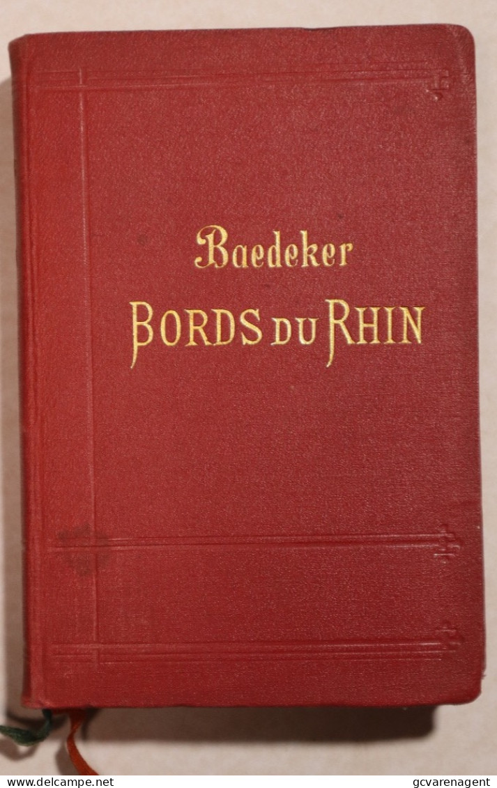 BAEDEKER  BORDS DU RHIN  LEIZIG 1910 / 404 PAGES.  BON ETAT.  VOIR IMAGES - Ohne Zuordnung
