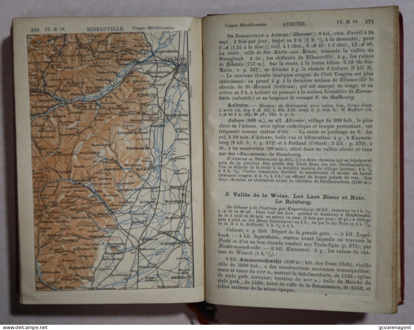 BAEDEKER  BORDS DU RHIN  LEIZIG 1910 / 404 PAGES.  BON ETAT.  VOIR IMAGES