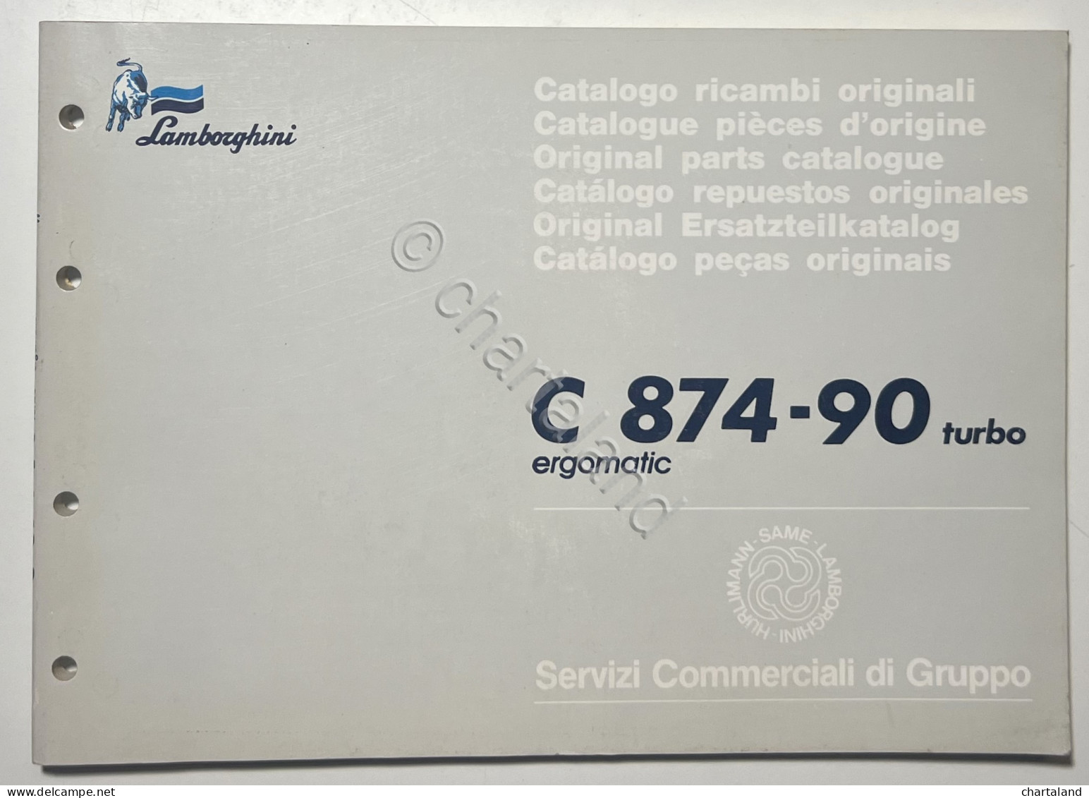 Catalogo Ricambi Originali Lamborghini Trattori - C 874-90 Turbo Ergomatic 1990 - Otros & Sin Clasificación