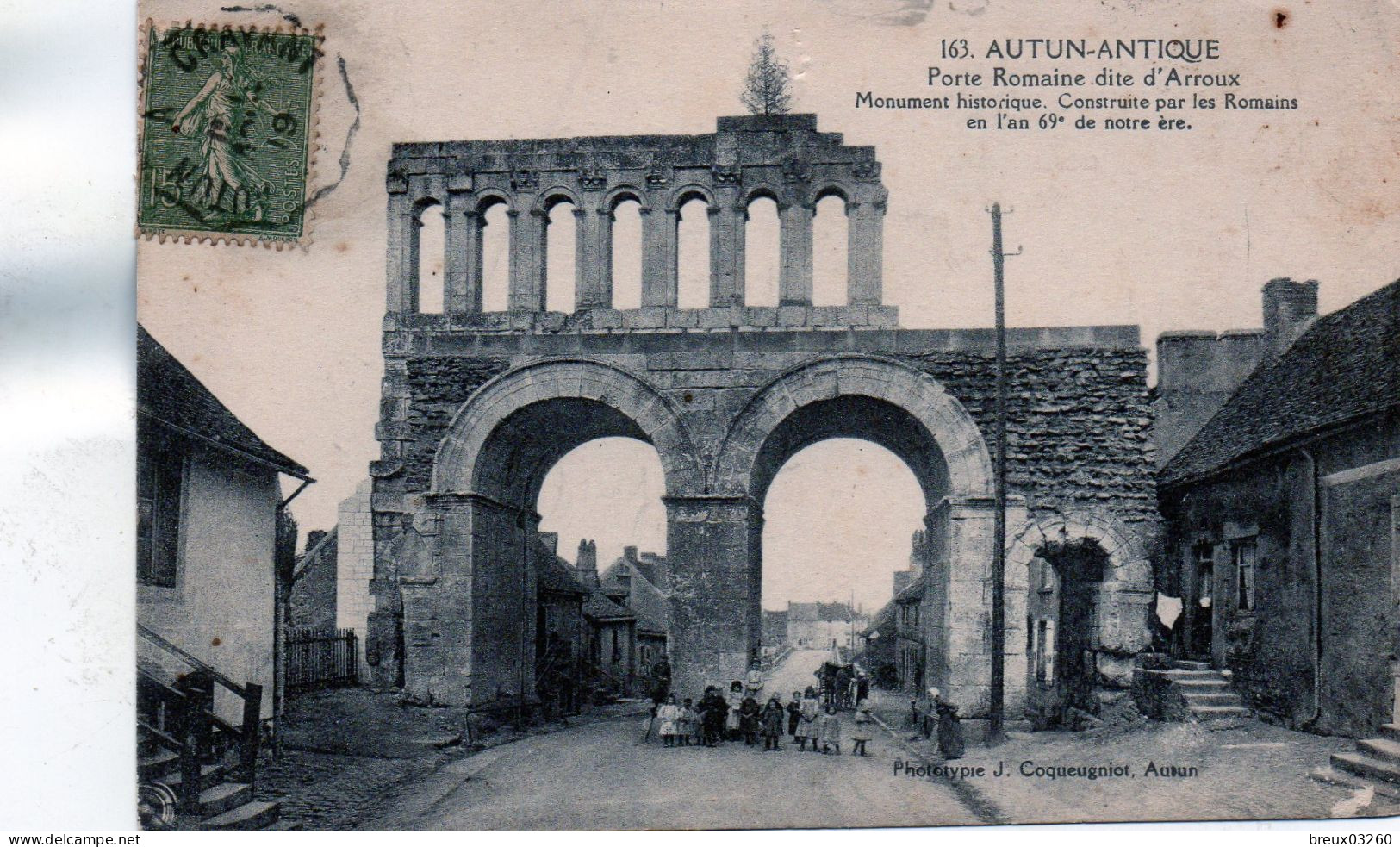 CP - AUTUN -   Porte Romaine - - Autun
