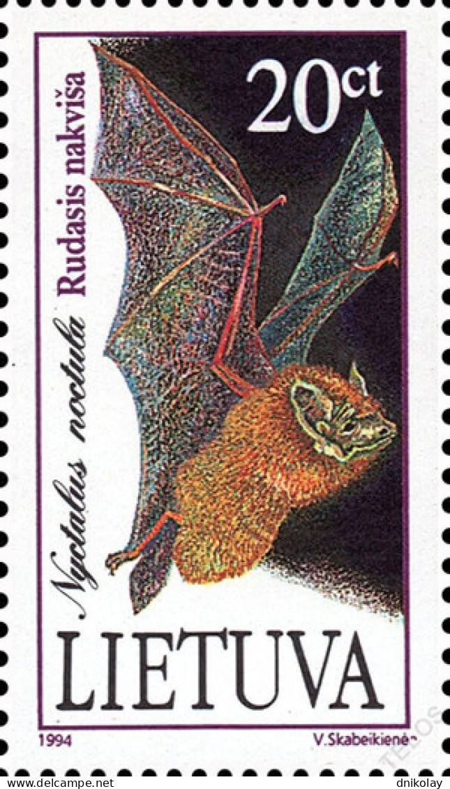1994 567 Lithuania Mammals MNH - Litouwen