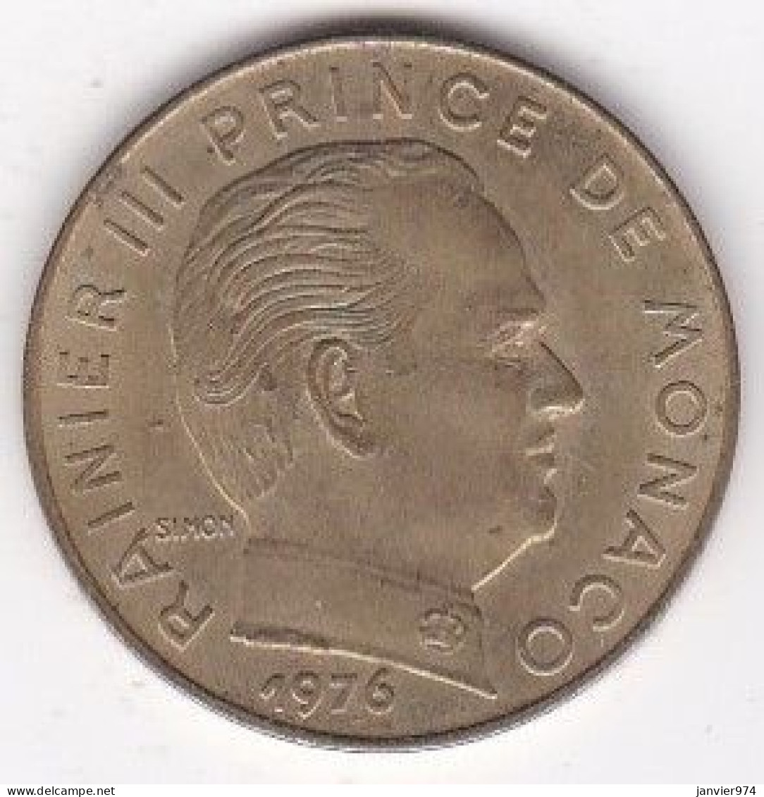 Monaco. 20 Centimes 1976 RAINIER III. Cupro-Nickel - 1960-2001 Nouveaux Francs