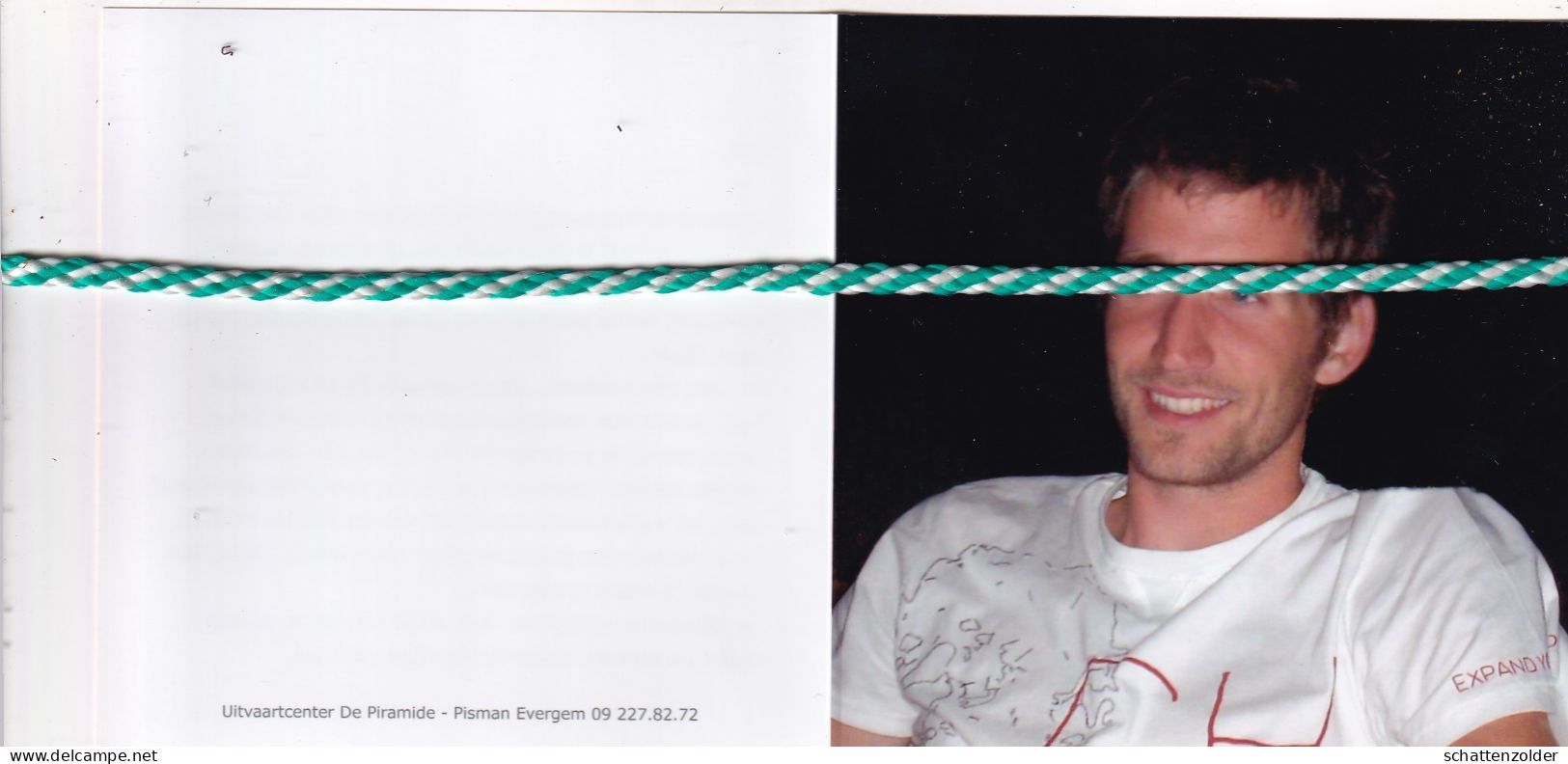Bart Leemans, 1985, 2011. Speler KFC Sleidinge. Foto - Todesanzeige