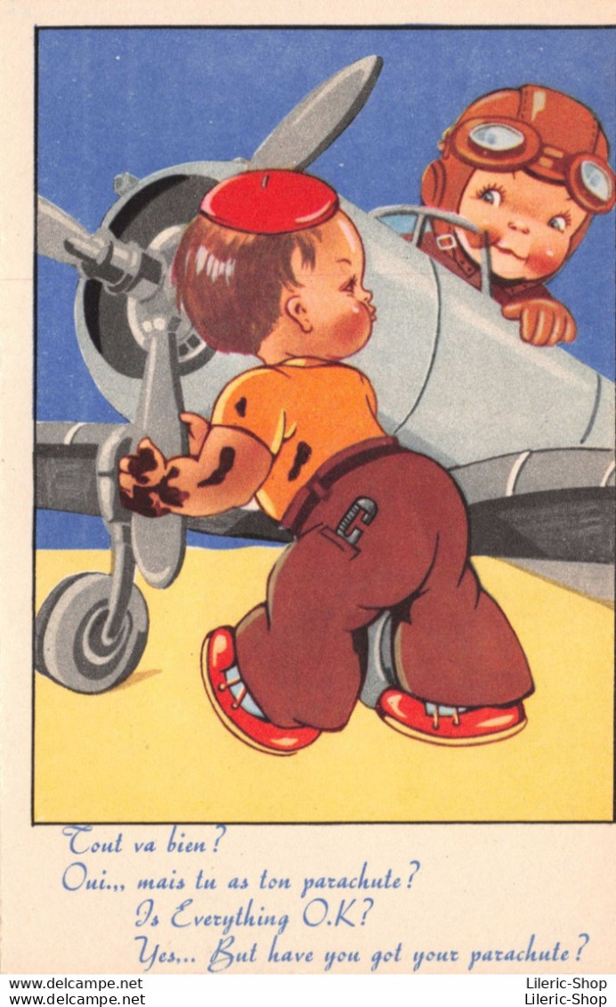 ILLUSTRATEUR ? # ENFANTS  #  HUMOUR # PILOTE # AVION # MECANICIEN " Tout Va Bien ? ....." ( ͡♥ ͜ʖ ͡♥) ♥ - Children's Drawings