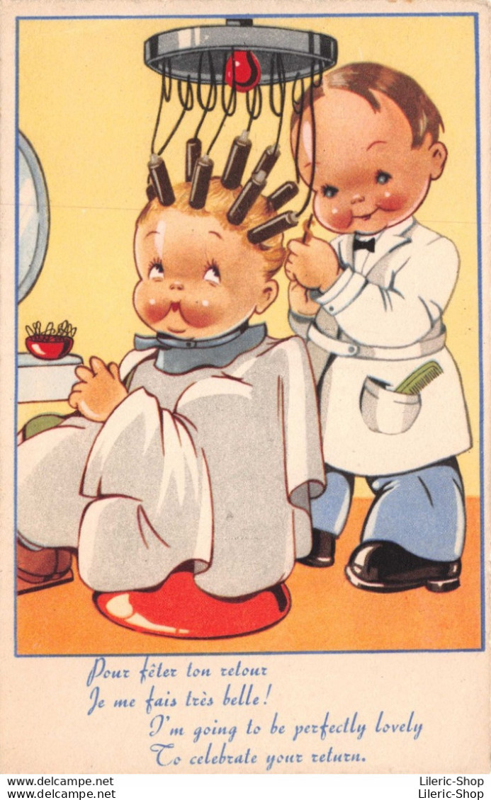 ILLUSTRATEUR ? # ENFANTS # COIFFEUR - "Pour Fêter Ton Retour, Je Me Fais Très Belle ....." ( ͡♥ ͜ʖ ͡♥) ♥ - Kindertekeningen