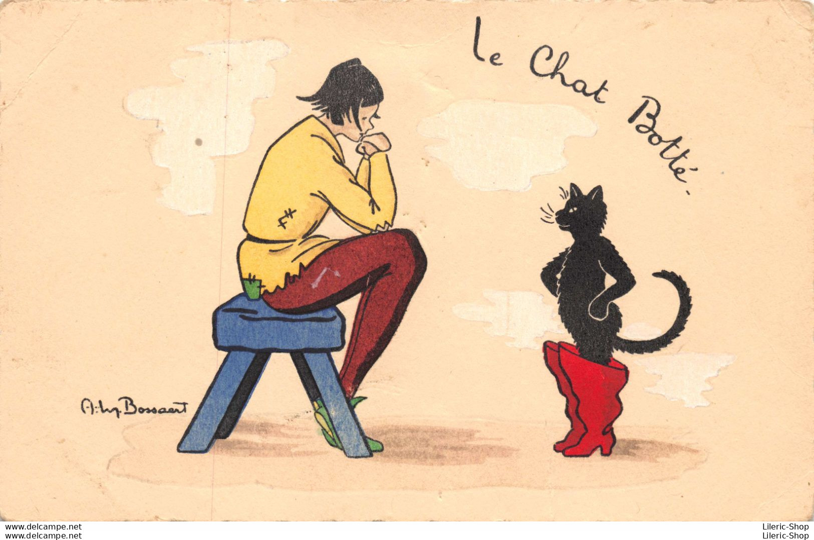 LE CHAT BOTTÉ ILLUSTRATION DE BOSSAERT # CONTE DE CHARLES PERRAULT ( ͡◕ ͜ʖ ͡◕) ♦ - Sonstige & Ohne Zuordnung