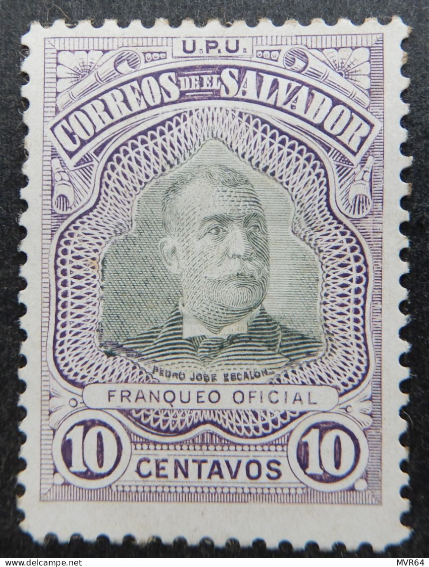 El Salvador 1906 (6) President Pedro José Escalon - Salvador