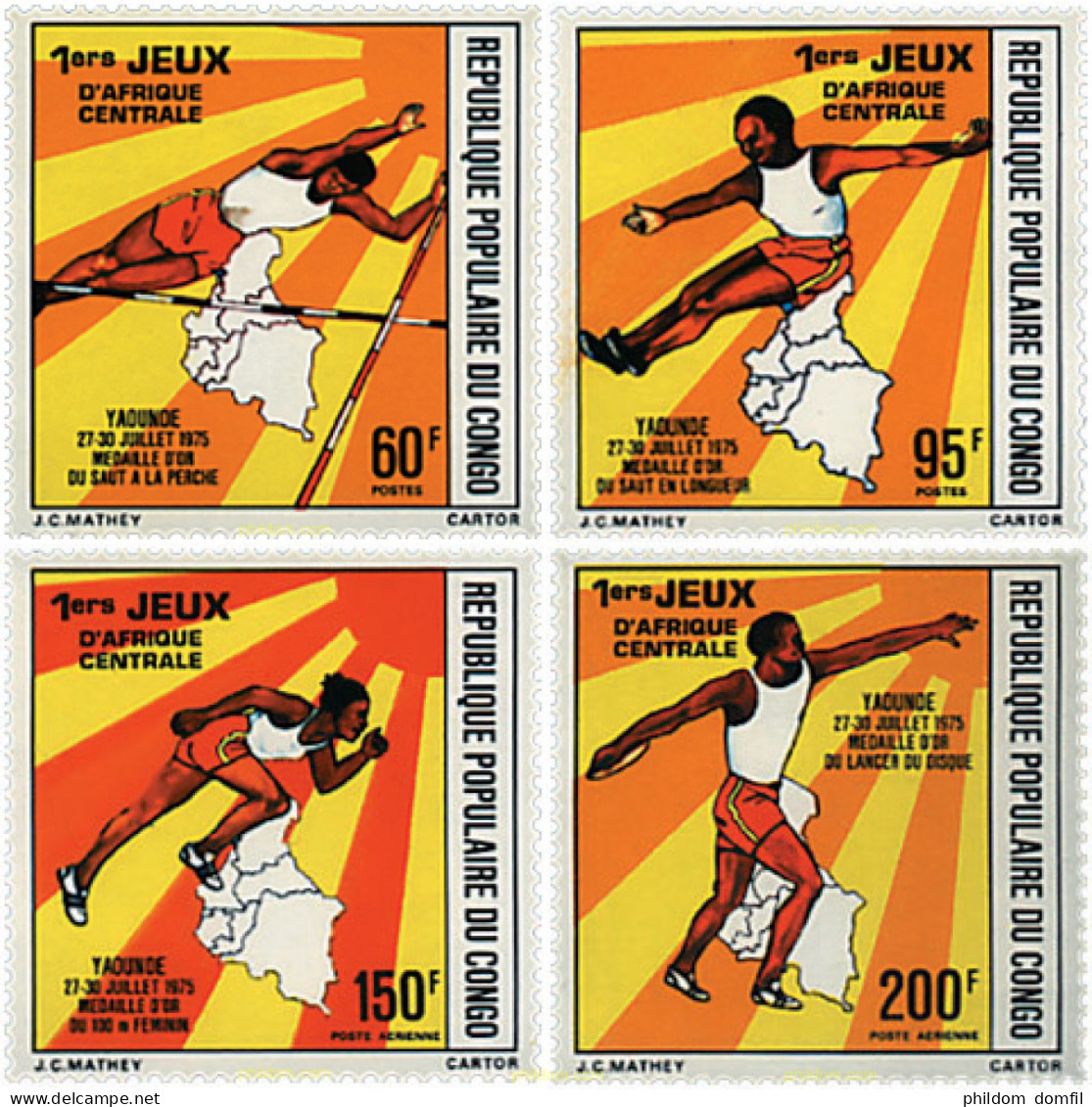 73379 MNH CONGO 1976 1 JUEGOS DEL AFRICA CENTRAL - Mint/hinged