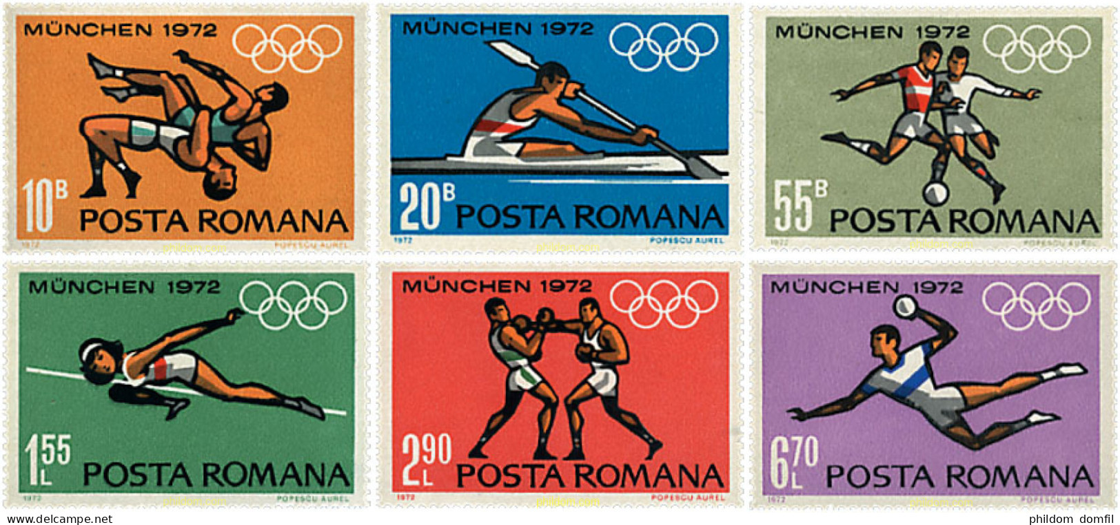 61960 MNH RUMANIA 1972 20 JUEGOS OLIMPICOS VERANO MUNICH 1972 - Other & Unclassified