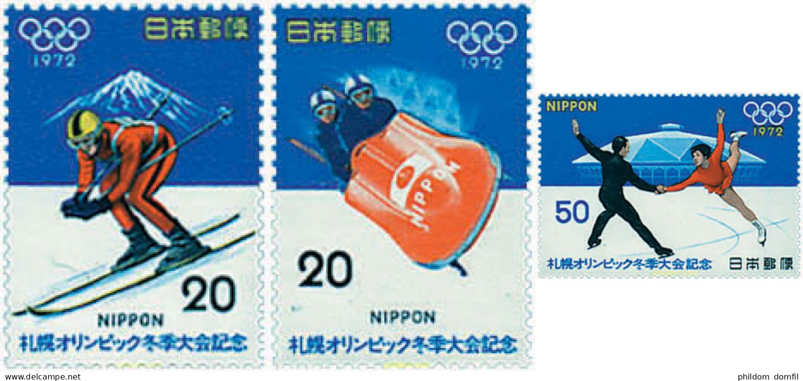 70984 MNH JAPON 1972 11 JUEGOS OLIMPICOS DE INVIERNO SAPPORO 1972 - Neufs