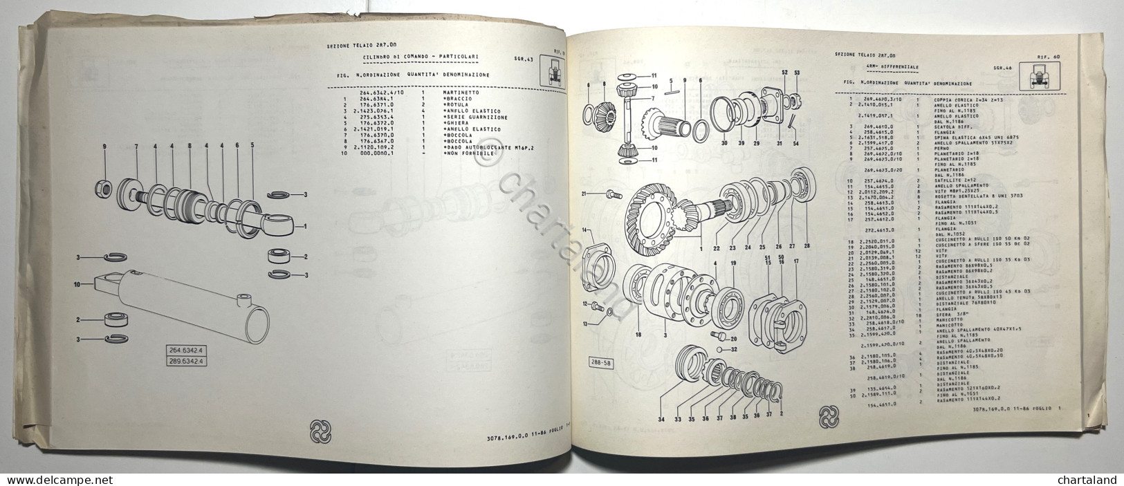 Catalogo Ricambi Originali Lamborghini Trattori - R 1106 - Ed. 1986 - Autres & Non Classés