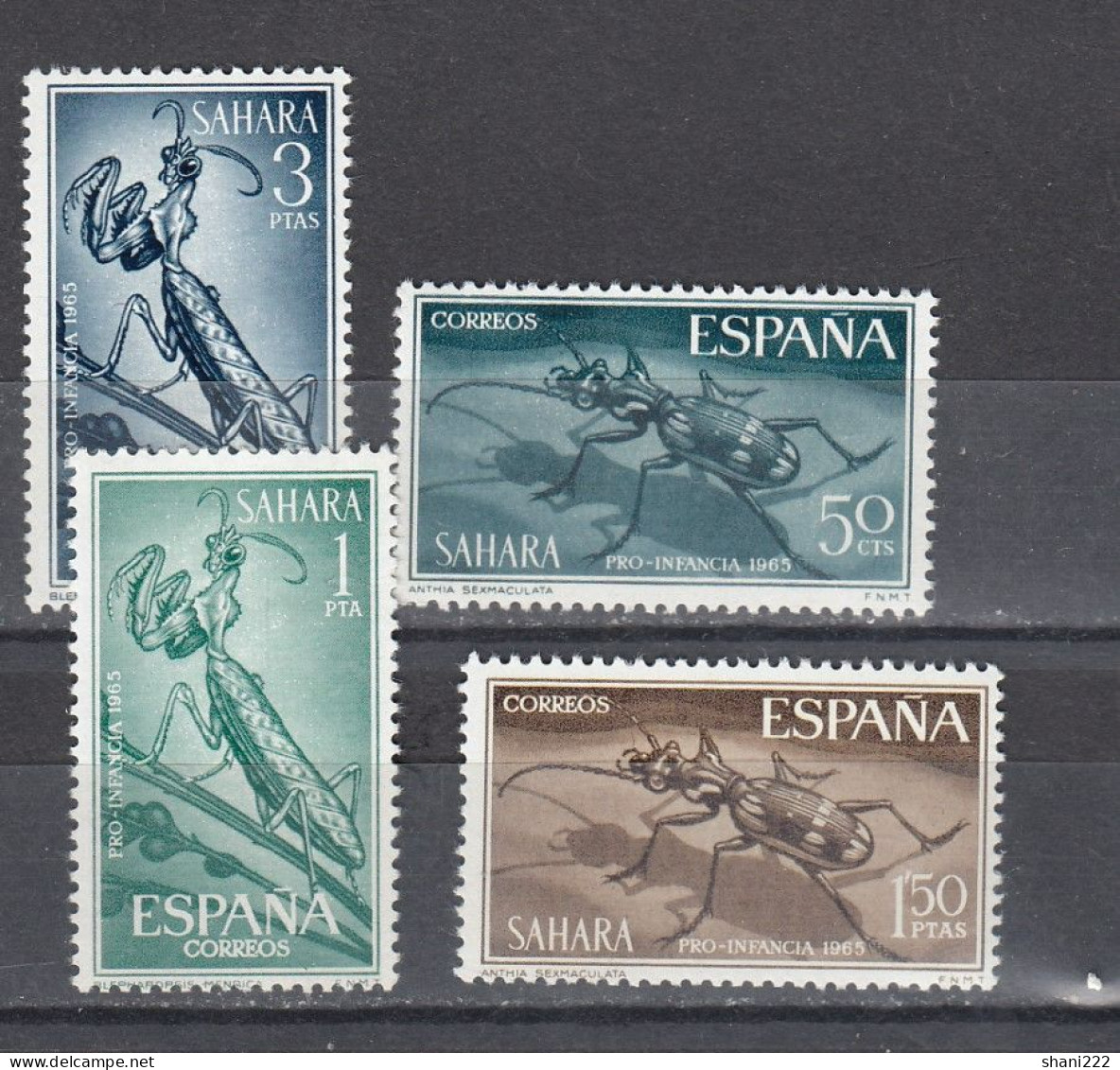 Spanish Sahara 1965 Stamp Day - Insects MNH  (e-836) - Spanish Sahara