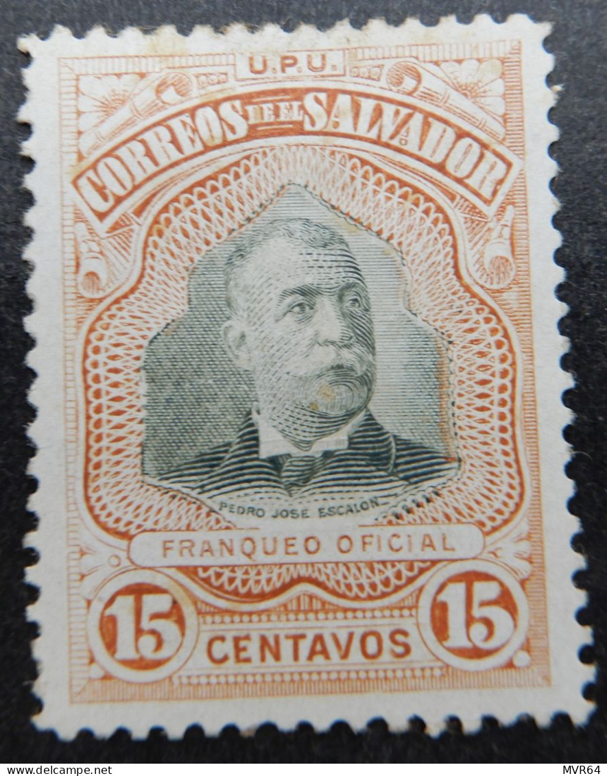 El Salvador 1906 (8) President Pedro José Escalon - Salvador