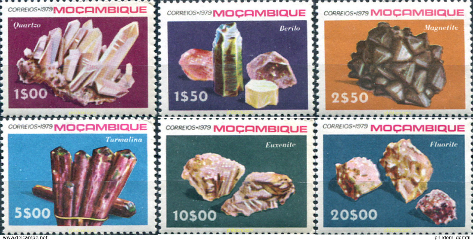 327298 MNH MOZAMBIQUE 1979 MINERALES - Mozambico