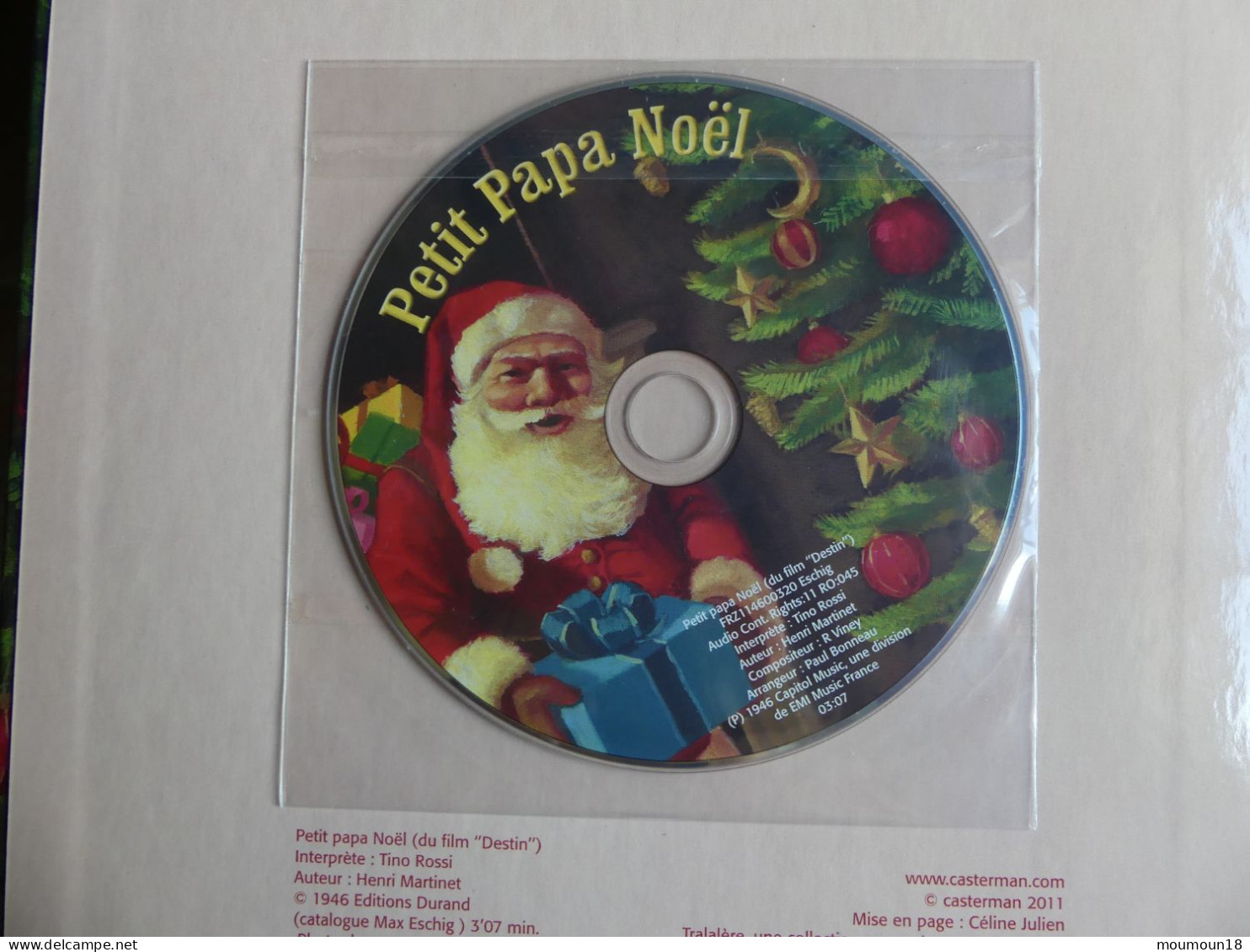 Livre CD Petit Papa Noël Tino Rossi Illustré Par Olivier Desvaux Tralalère 2011 - Weihnachtslieder